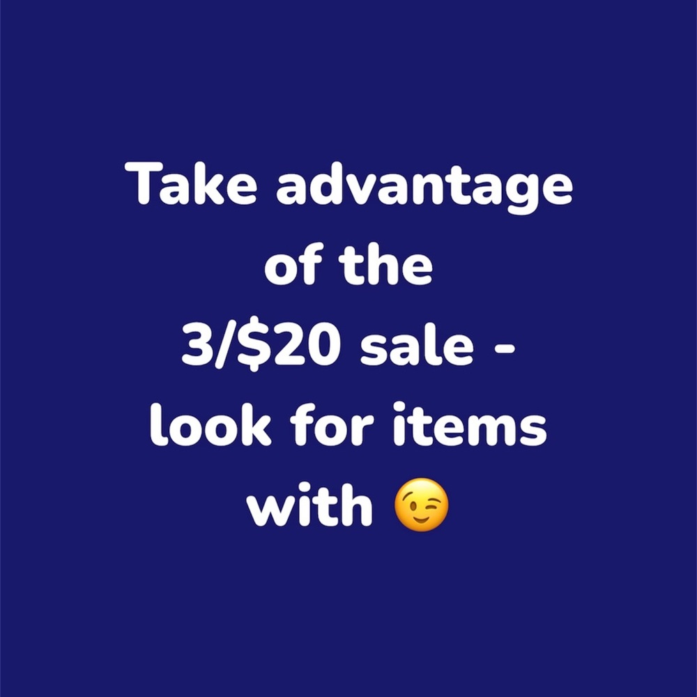 $3/20 sale - choose three and bundle